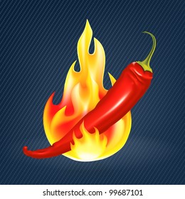 Hot pepper, chili, mesh