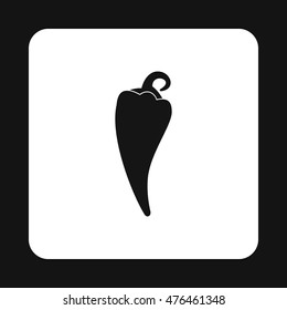 Hot pepper icon in simple style isolated on white background. Vegetables symbol