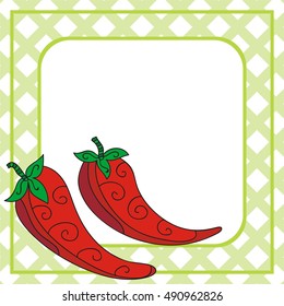 Hot pepper. Vector illustration.
