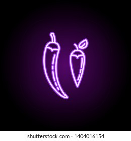 hot peppers dusk icon. Elements of Vegetables in multi color style icons. Simple icon for websites, web design, mobile app, info graphics on white background