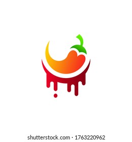 hot peppers logo design template