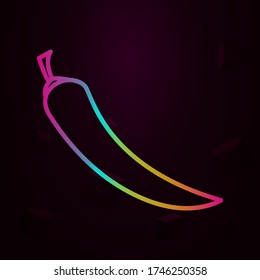 hot peppers outline nolan icon Simple thin line, outline vector of fruit icons for ui and ux, website or mobile application