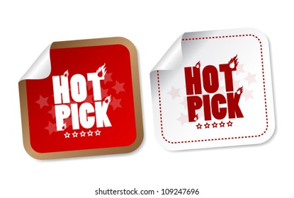 Hot pick stickers
