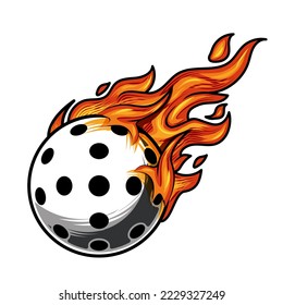 Hot pickleball fire logo silhouette. pickleball club graphic design logos or icons. vector illustration.