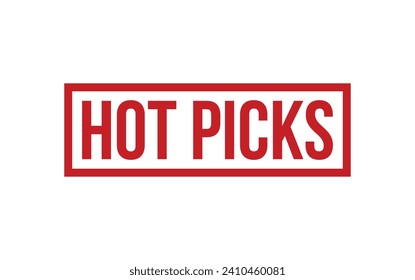 Hot Picks Rubber Stamp Seal Vector