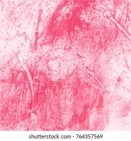 hot pink abstract watercolor pattern with light and dark areas and visible brush strokes, vector illustration