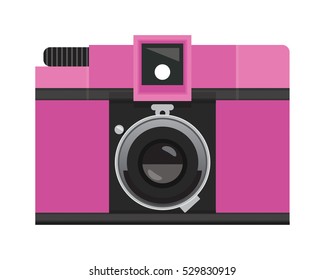 Hot Pink Analog Film Camera