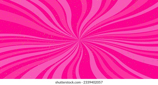 Hot pink barbie background with pink banner poster background, terrazzo. trendy background like in the movie