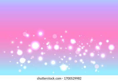 Hot Pink bokeh background. Soft blur light effect wallpaper. Abstract background bokeh blurred. Shiny bokeh light effect. Vector illustration.