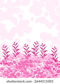 hot pink colorful abstract illustration, background, wallpaper, card invitation design	
