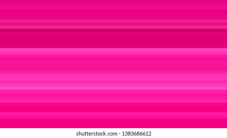 Hot Pink Horizontal Stripes Background Vector