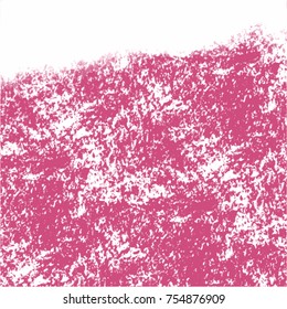 hot pink rough stroke crayon scribble pattern on white background, vector illustration