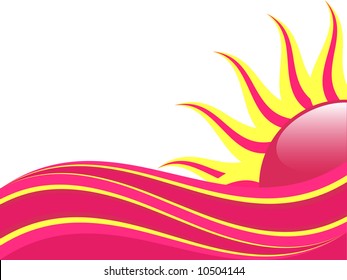 Hot pink sunset