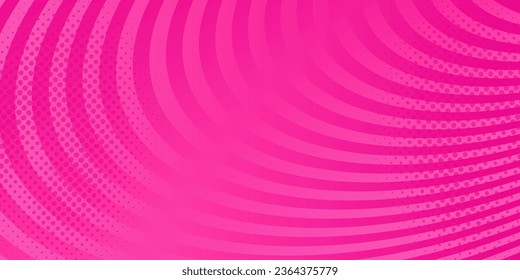 Hot pink trendy background banner. Abstract design wallpaper for template social media. Valentines day concept. Vector illustration