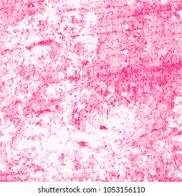 hot pink wax crayon pattern with little spots and white gaps, vector illustration