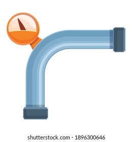 Hot pipe icon. Cartoon of hot pipe vector icon for web design isolated on white background