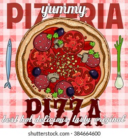 hot pizza advertisement