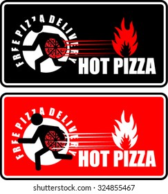 Hot Pizza, icon vector