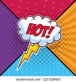 Hot pop art concept concept Hot pop art concept concept