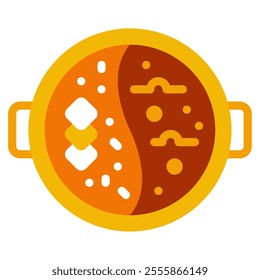 Hot Pot Asian Food icon illustration