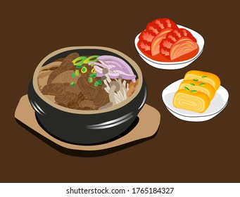 Hot Pot Bulgogi korea food