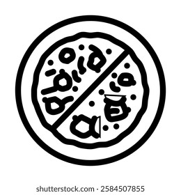 hot pot chinese cuisine line icon vector. hot pot chinese cuisine sign. isolated contour symbol black illustration