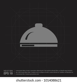 Hot Pot Icon - Black Creative Background