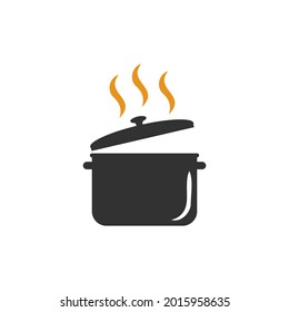 Hot pot icon design template vector isolated illustration