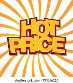 Hot price background