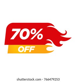 Hot Price and Hot Deal labels. Vector. Discount Label