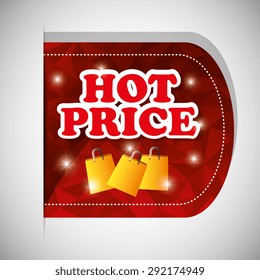 Hot price digital design, vector illustration eps 10.