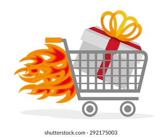Hot price digital design, vector illustration eps 10.