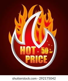 Hot price digital design, vector illustration eps 10.
