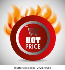 Hot price digital design, vector illustration eps 10.