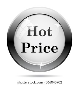Hot price icon. Internet button on white background. EPS10 vector.