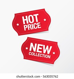 Hot Price and New Collection Labels