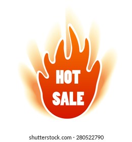 Hot Price and Hot Offer label. Vector.