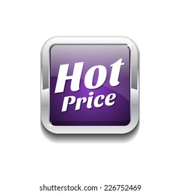 Hot Price Purple Vector Icon Button