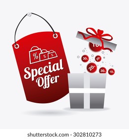 Hot price shopping design, vector illustration eps 10.