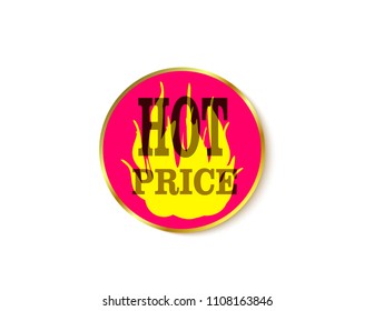 Hot price sticker