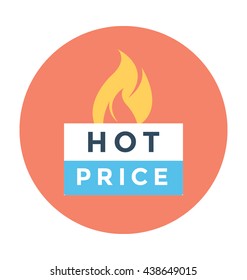 Hot Price Vector Icon