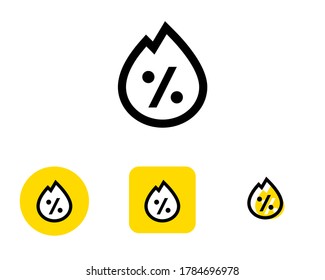 hot price vector icon white background