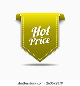 Hot Price Yellow Vector Icon Design