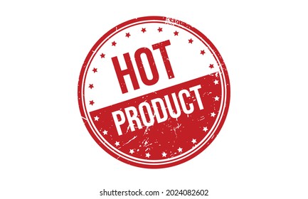 Sello de goma de productos calientes. Ilustración del vector de sellado de sellado de goma del producto rojo caliente