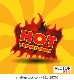 Hot promotion sticker  with flames
