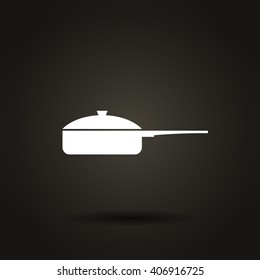 Hot proper meal plate vector illustration icon
