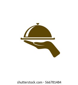 Hot Proper Meal Plate Vector Illustration Icon