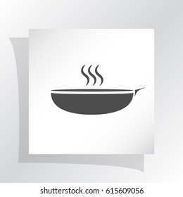 Hot proper meal plate vector illustration icon