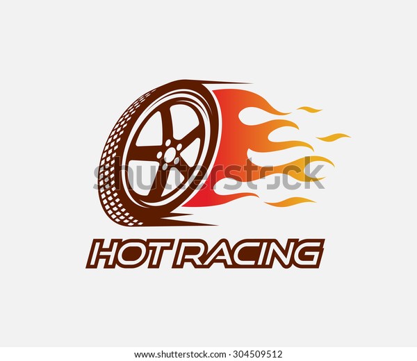 hot racing wheel fire\
