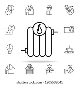 hot radiator sign icon. Automation icons universal set for web and mobile